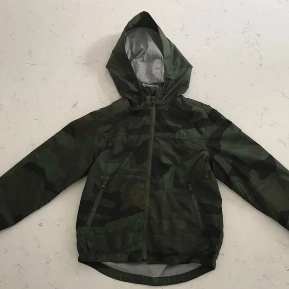 Camouflage Gap Kids Raincoat Size Small - Picture 1 of 5